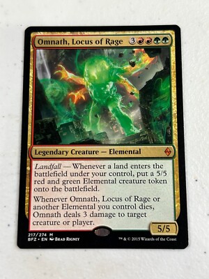 ​Omnath, Locus of Rage - Battle for Zendikar - MTG Magic Card - NM