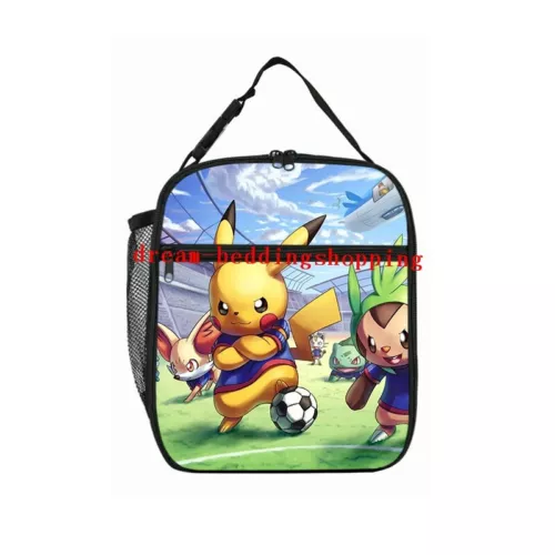 Pikachu Pokemon Insulated Lunch Bag School Picnic Snack Lunchbox Travel Box Gift - Picture 6 of 69