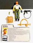VINTAGE 1980'S G.I. JOE OUTBACK 100% COMPLETE WITH ALL ACCESSORIES AND FILE CARD
