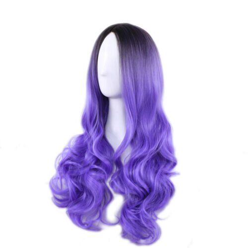 Fashion 31" Long Curly Wigs Cosplay Costume Hair Anime Full Wavy Party Lady Wig - Picture 17 of 19