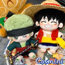 ONE PIECE Luffy Zoro 20cm Plush Doll Stuffed Pillow Dress up Toy Anime