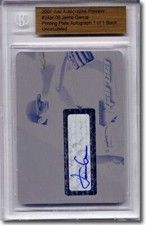 2007 Jaime Garcia Rookie Autograph Printing Press Plate Auto RC 1/1