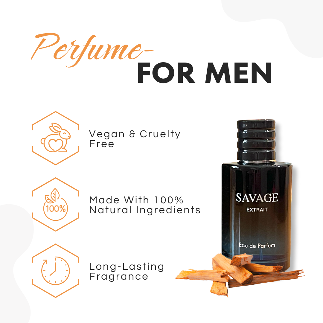 Savage For Men Eau De Parfum - 3.4 Oz Men's Cologne, Musk & Couture Scent, Long Lasting