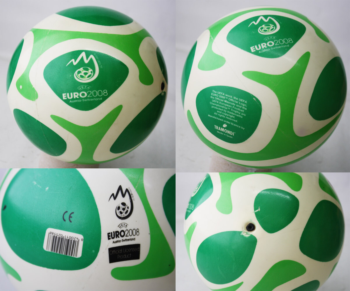RARE UEFA EURO 2008 AUSTRIA SWITZERLAND RUBBER BALL MADE IN RARE UEFA EURO 2008 AUSTRIA SWITZERLAND RUBBER BALL MADE IN