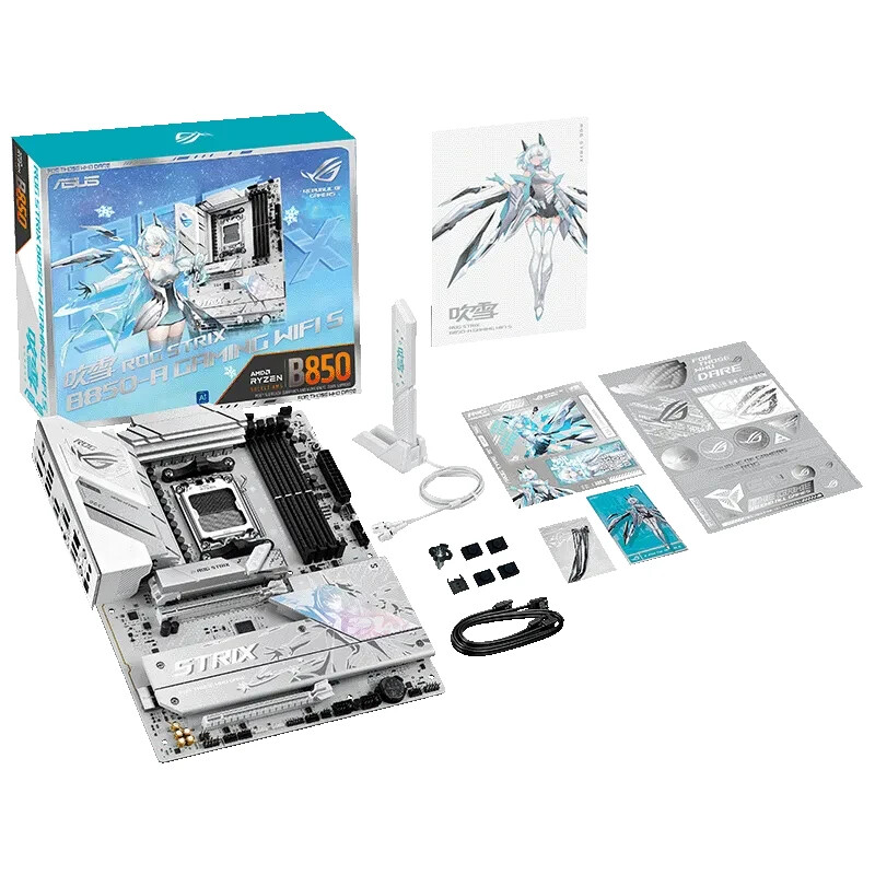 rog strix b850-A gaming wifi s 吹雪 中国限定品 ASUS ROG STRIX B850-A GAMING WIFI S AMD AM5 B850 ATX motherboard