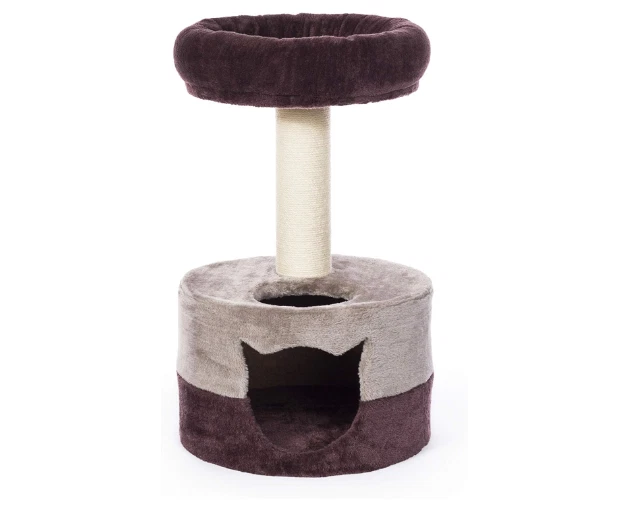 Kitty Power Paws-Kitty King Tower Secret Hideway Cat Rascador Poste Casa 25 pulgadas Foto 4 de 4