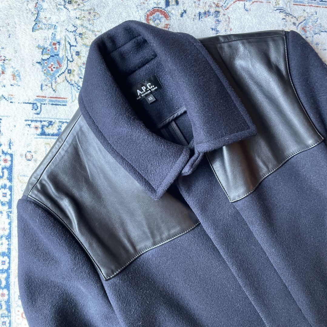 A.P.C. Donkey Jacket Wool Navy Men's Size L From Japan i3654 | eBay