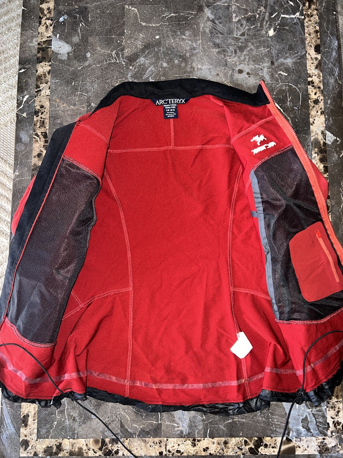 Giacca donna vintage Arc'Teryx Soft Shell taglia large rossa