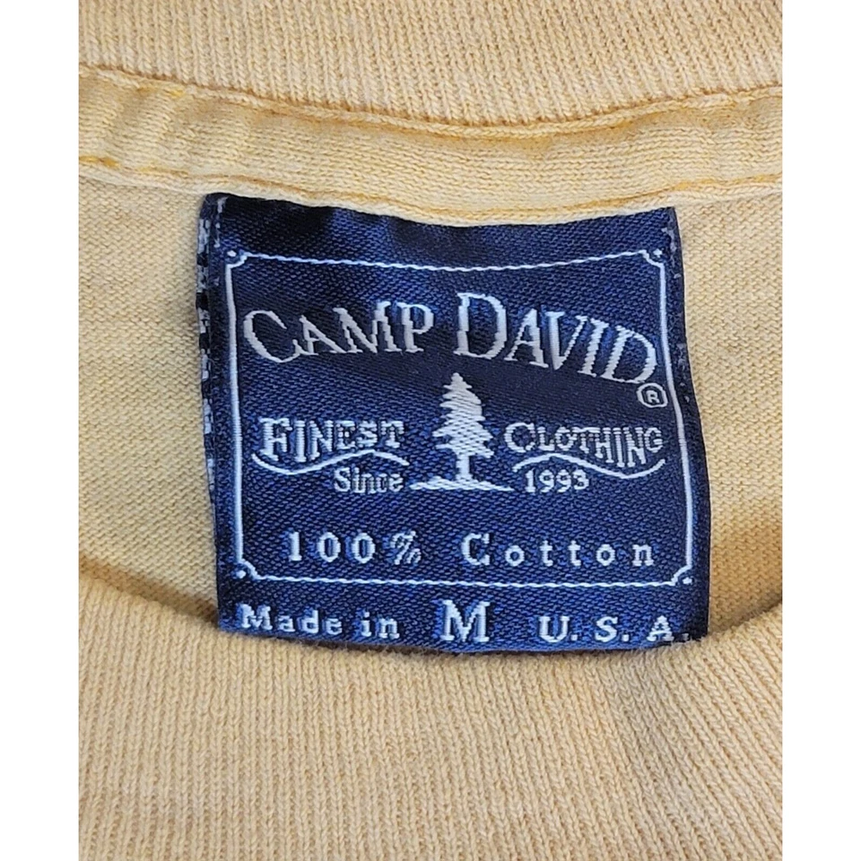 Vintage Camp David Yellow T-Shirt Iowa Methodist Medical Center Mens Size M USA - Image 3 of 4