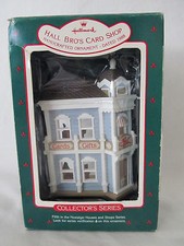 New in Box 1988 Hallmark Keepsake Christmas Ornament Hall Bro's Card Shop