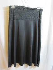 Women's Lingerie Strapless Mini Black Underwear Slip Lace Top Stretch Medium