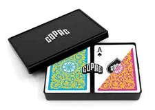 COPAG Poker Plasting Playing Cards 1546 - Pink/Yellow/Blue  - Reg. Index
