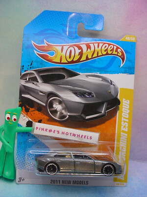 htf 2011 Hot Wheels LAMBORGHINI ESTOQUE #48   metallic gray;j5 New Models  Z1