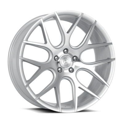 DOLCE Performance Monza 20X8.5 5X120 ET28 Gloss Silver Machined Face (Qty of 1)