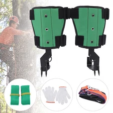 Tree Climbing Climbers Spike Hooks Gear Set WITH Safety Belt Adjustable Lanyard