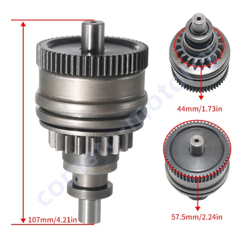 Starter Drive Bendix for Arctic Cat Montego Deluxe 640 1994-1997 Tigershark640 - Picture 7 of 10