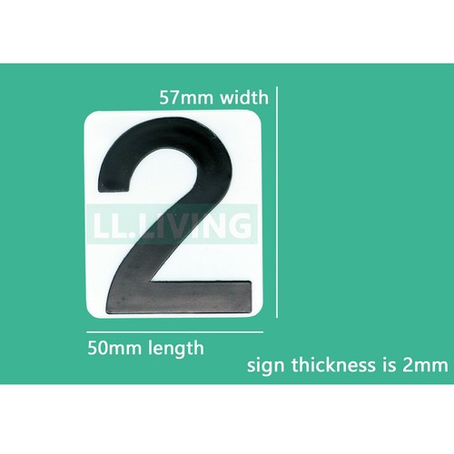 Number Sticker Self Adhesive House Door Address Letter Box Sign Decal White Au - Picture 7 of 17