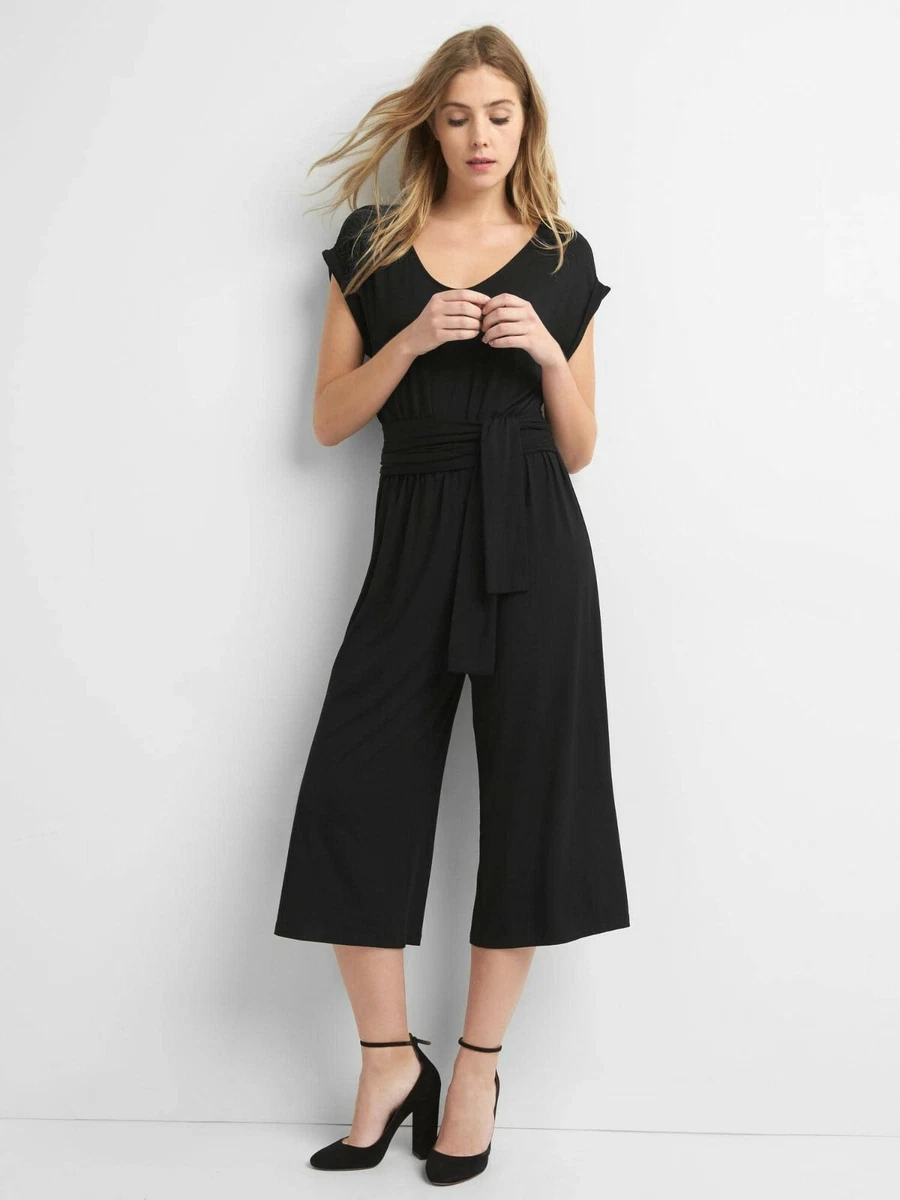 Buy Pour Moi Black Shirred Bodice Culotte Jumpsuit from Next Luxembourg