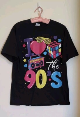 Port & Company I Love The 90s Graphic T Shirt | eBay