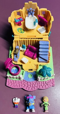 Maison De L'éléphant Polly Pocket 1994 Par Mattel - Bleu, Complet Et Neuf