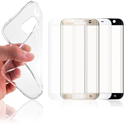 Schutzhülle + 3D FULL COVER Schutzglas 9H Echtglas Schutzglas Tempered Glass