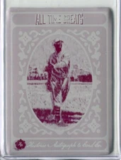2024 Historic Autographs All Time Greats Lefty Grove MAGENTA PRINTING PLATE 1/1