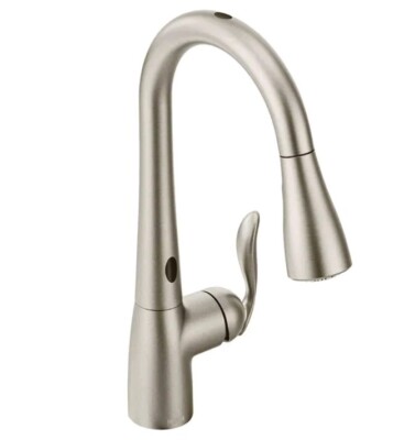 MOEN 7594ESRS Arbor Pull-Down Sprayer Kitchen Faucet MotionSense in Stainless