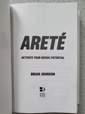 Arete Activate Your Heroic Potential By Brian Johnson Hard Copy