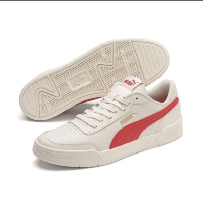 Puma CARACAL Unisex Streetstyle Sneaker Clubwear 369863 Wisper White Red |  eBay UK