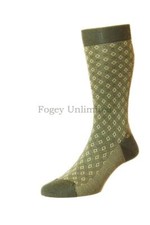 Pantherella Belford - Diamond Birdseye - Merino Wool Men's socks
