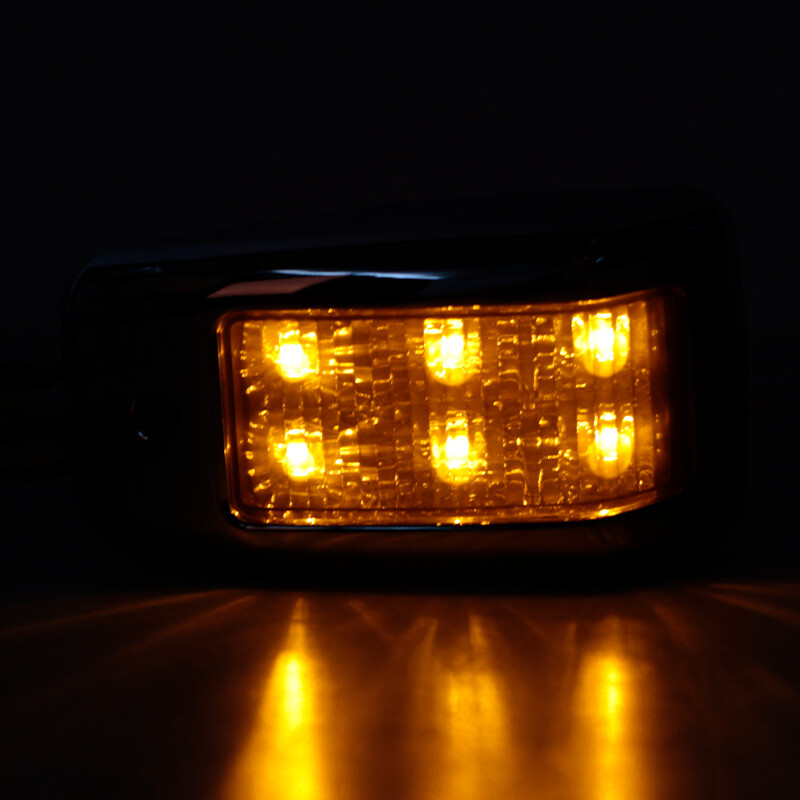 2Pcs LED Electroplated Turn Signal Light For Hino 500 700 Ranger Truck Fc Fd Gd