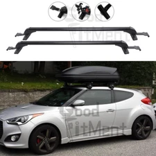 43.3" Top Roof Rack Cross Bar Luggage Cargo Carrier + Lock For Hyundai Veloster