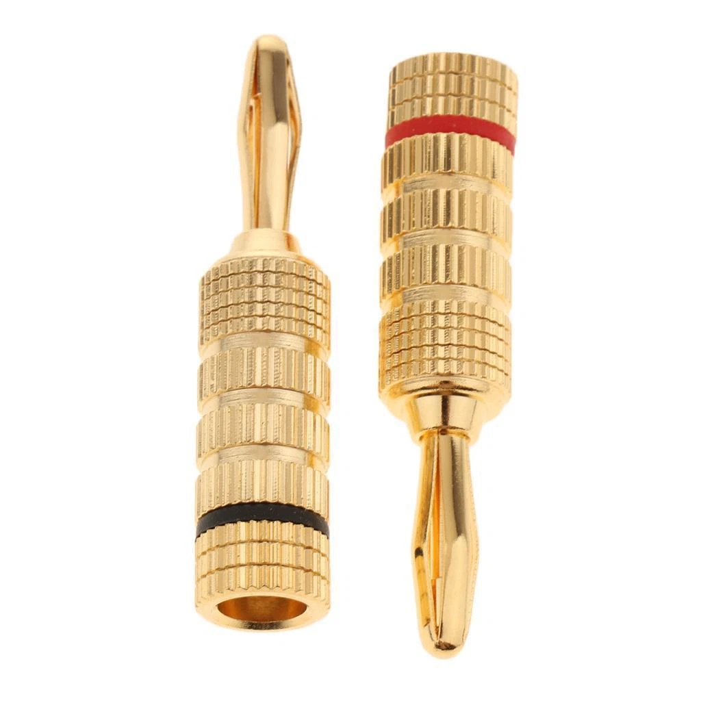 BlueRigger Banana Plugs (12 Pack, Speaker Wire Connector,, 47 OFF