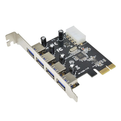 2/4 Ports PCI Express USB 3.0 Front Panel Card Adapter 4Pin / 20Pin Controller - Picture 4 of 28