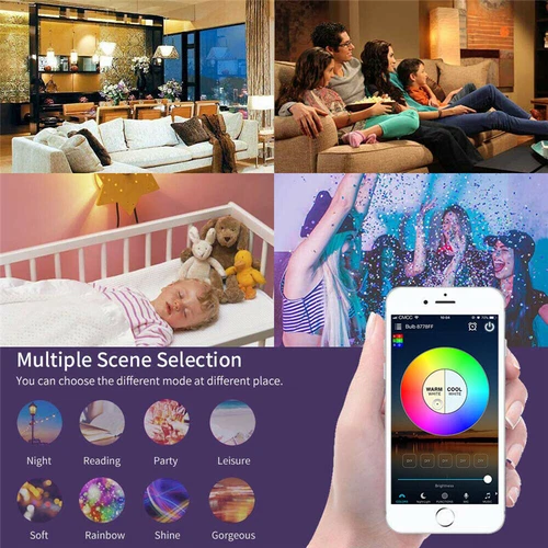 Wifi Bulb E27 B22 15W PIR Sensor Motion Smart LED Globe Lights Alexa Google Home - Picture 6 of 17