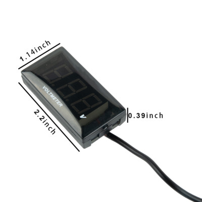 DC 12V  LED Digital Monitor Volt Meter Display Batterieanzeige Spannung Caravan