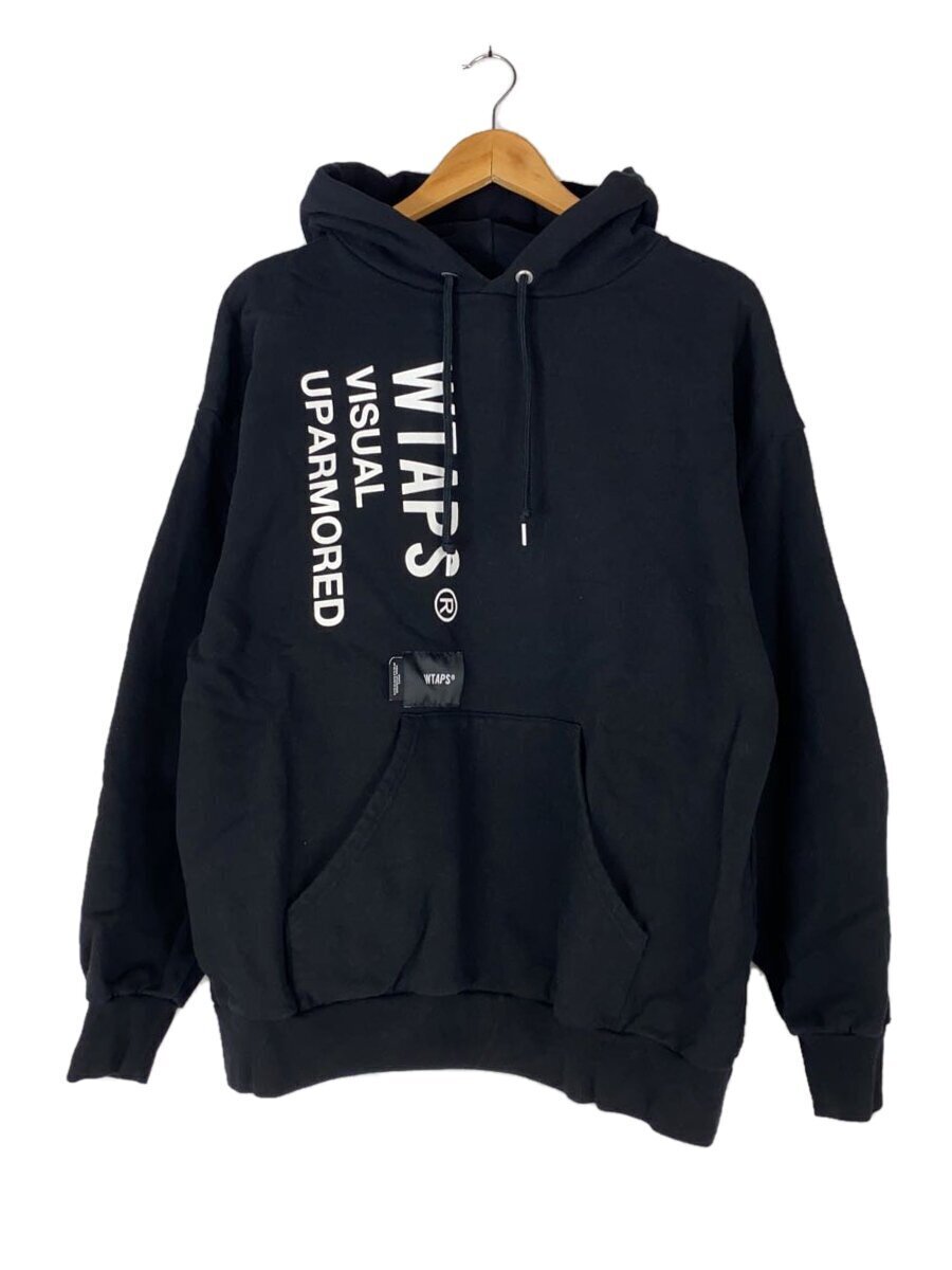 WTAPS◇VISUAL UPARMORED HOODY/HOODIE/2/cotton/black/222ATDT WTAPS◇VISUAL UPARMORED HOODY/HOODIE/2/cotton/black/222ATDT