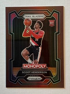 2023-24 Panini Prizm Monopoly - Brown Prizm #75 Scoot Henderson /249 (RC)