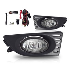 For 2005-2007 Acura Rsx Clear Lens Pair Bumper Fog Lights Lamps Wwiringswitch For 2005-2007 Acura Rsx Clear Lens Pair Bumper Fog Lights Lamps Wwiringswitch