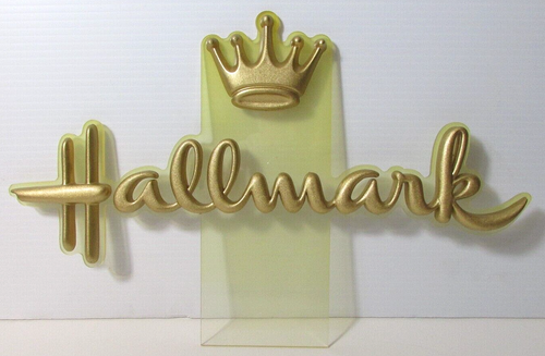 Vintage HALLMARK LOGO sign on Lucite