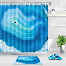 Special Landscape Waterproof Bath Polyester Shower Curtain Liner Water Resistant