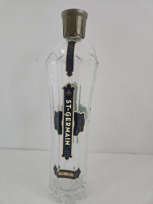 ST-GERMAIN Elderflower Liqueur Empty Bottle. Has Lid, Label Has a Few Flaws 12''