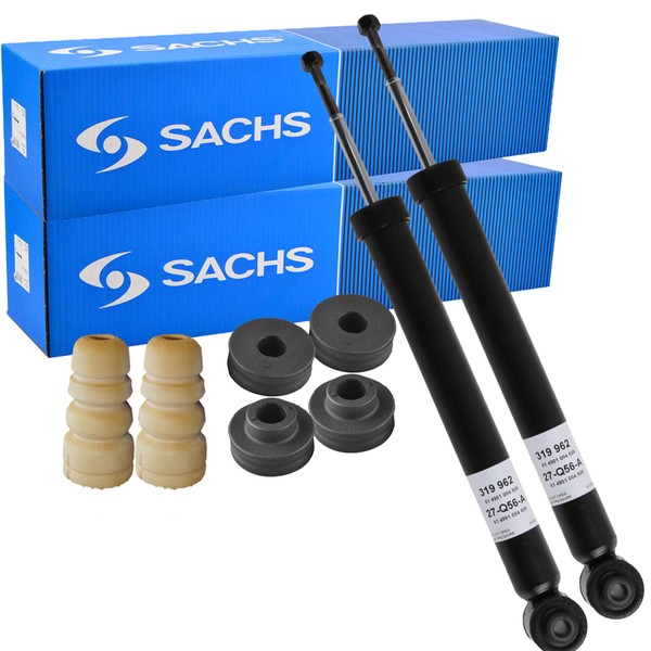 2X Sachs StoßDäMpfer + Domlager Satz Hinten FüR Hyundai I20 Ii Gb-image