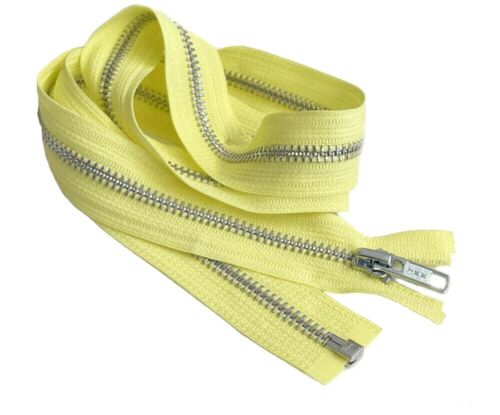 32 Inch YKK #5 Medium Weight Aluminum Metal Jacket Zipper Separating Made in USA - Picture 10 of 43