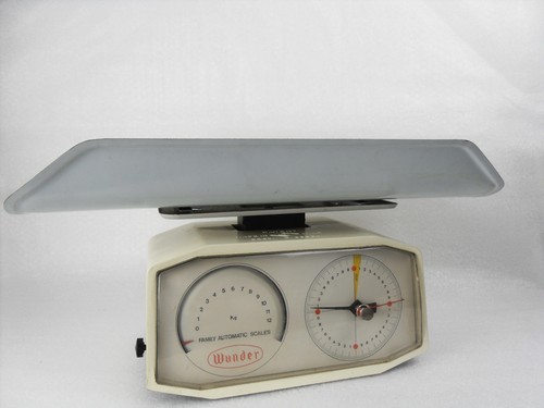 Bilancia Wunder Vintage Patent Made in Italy family automatic scales wunder