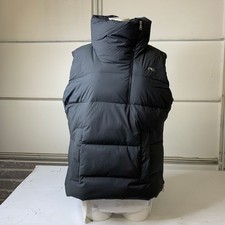 Kjus Varuna Puffer Vest Women's Size L Black Stand Collar Quarter Zip