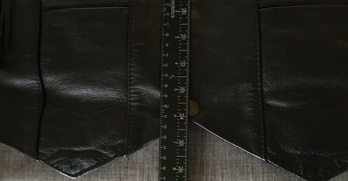 Xelement Mens Black Side Lace Leather Concealed Carry Motorcycle Vest Snap - Picture 6 of 14