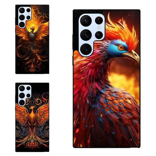 red golden phoenix wings For Samsung S21 S22 S23 S24 Ultra FE Anti scratch Cover - 第 1/25 張圖片