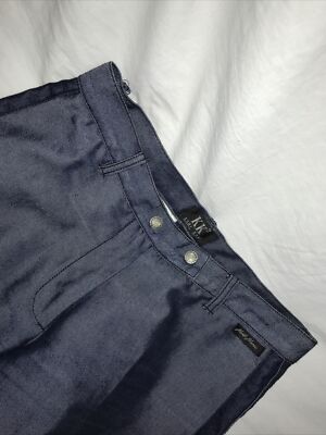 Vintage KARL KANI JEANS Hip Hop 90s Baggy Wide Leg silver Shimmer