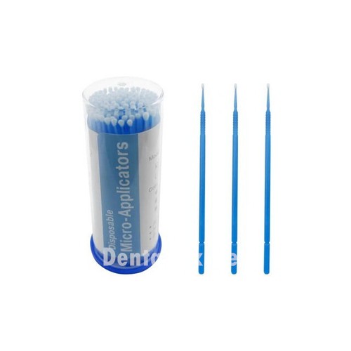 100pcs Dental Micro Brushes Disposable Applicator Brush Tips Sticks Regular fine - Picture 3 of 9